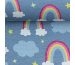 Jersey - Prinzessin Phantasie Regenbogen rauchblau